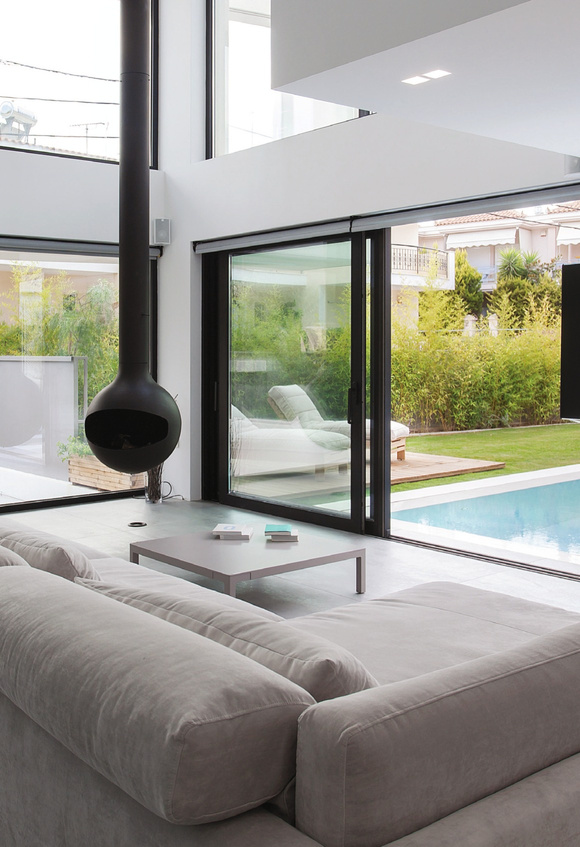 Moderne Hebeschiebetür aus Aluminium